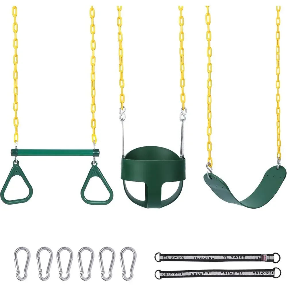 Kids Outdoor Swing - Set Altalena da Esterno con Anelli,
