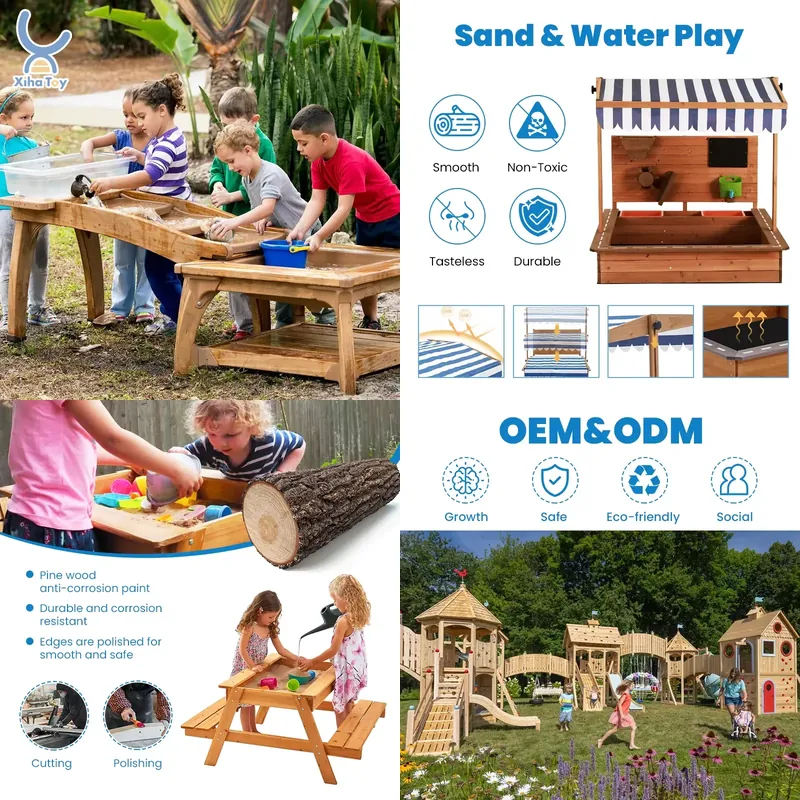 Kids Outdoor Activity Table - Tavolo da gioco acquatico per asilo