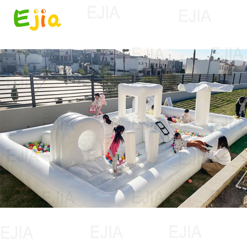 Kids Outdoor Obstacle Course Equipment - Piscina gonfiabile per scivoli d'acqua Buttafuori