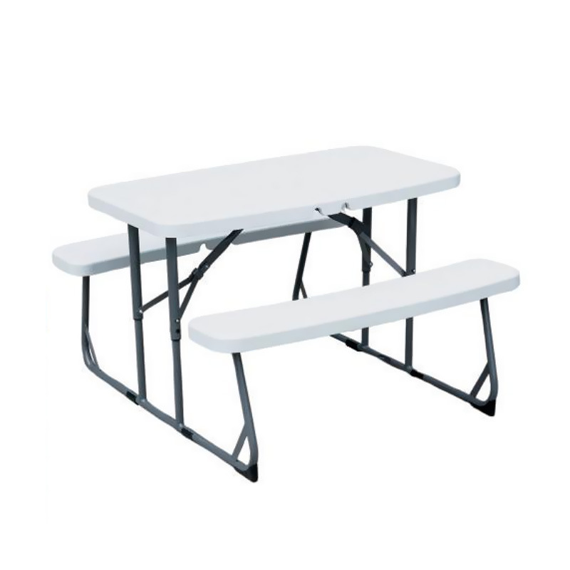 Kids Outdoor Picnic Table - Set Tavolo e Panchina Pieghevoli in