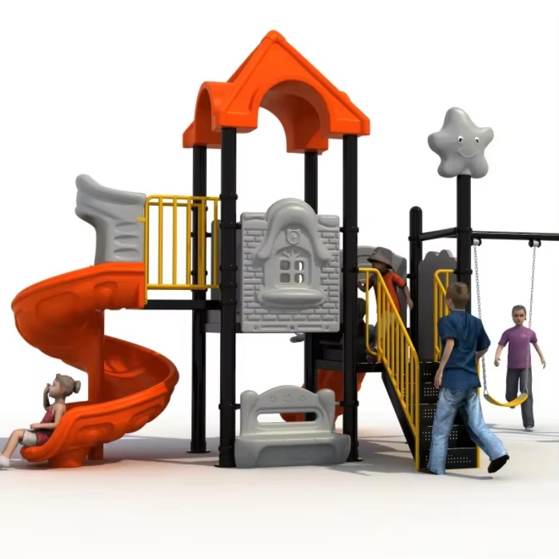 Kids Outdoor Swing - Set Altalena in Acciaio e Plastica