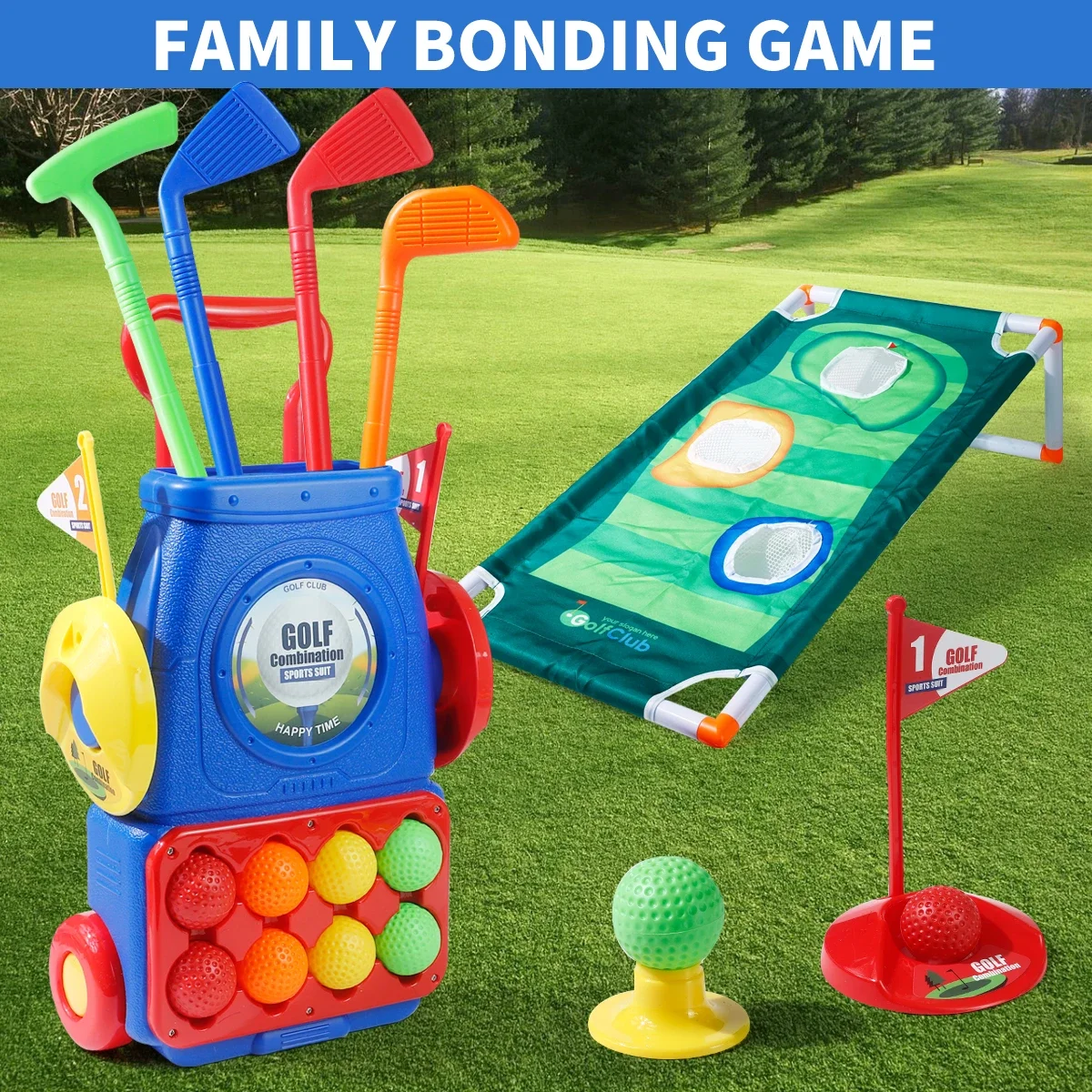 Kids Indoor Outdoor Cart - Giocattolo per carrello da golf per