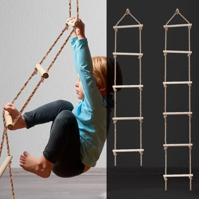 Kids Outdoor Swing - Scala in legno per bambini attività