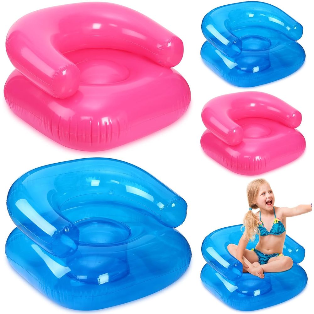 Kids Outdoor Chair - 4 Sedie Gonfiabili per Bambini da
