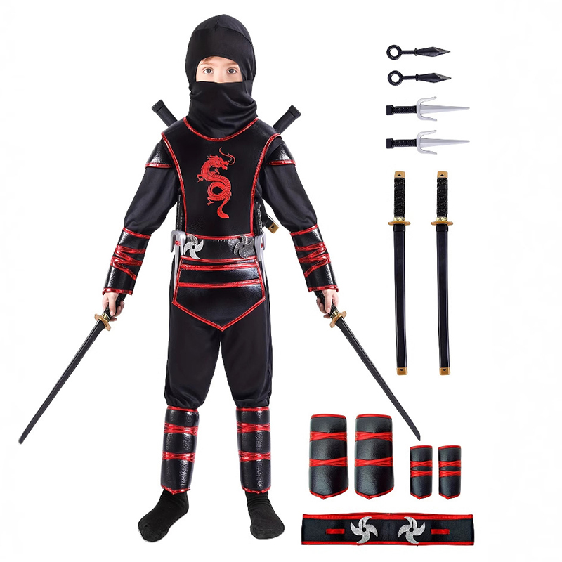 Kids Outdoor Ninja Warrior Course - Bambino Guerriero Nascosto Stealth Shinobi Vestito