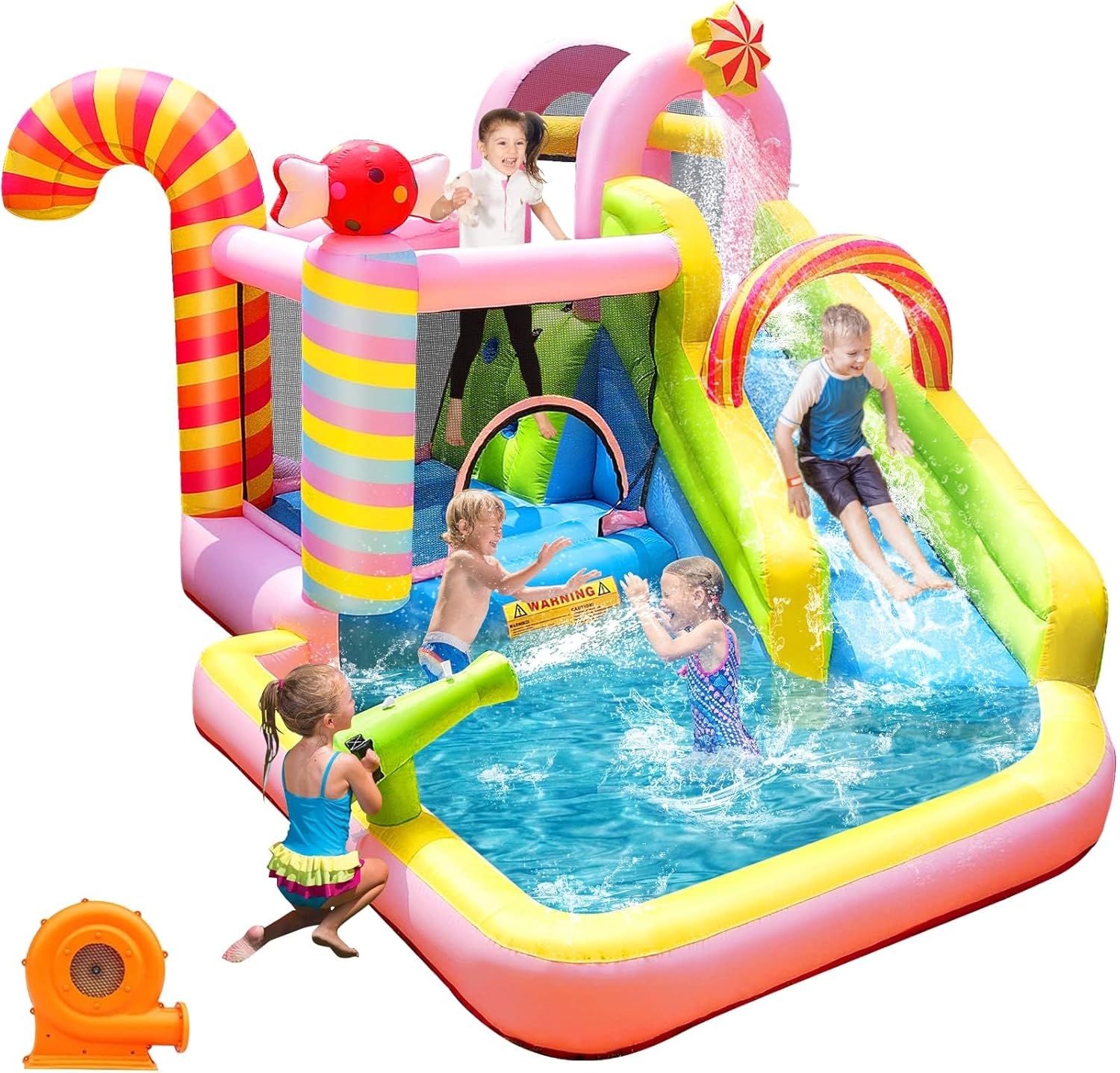 Kids Outdoor Inflatable Water Slide - Scivolo d'Acqua Gonfiabile per Bambini, Parco