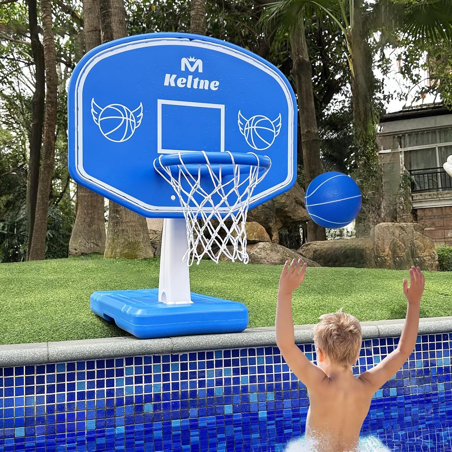 Kids Outdoor Fun - Canestro da basket per piscina di