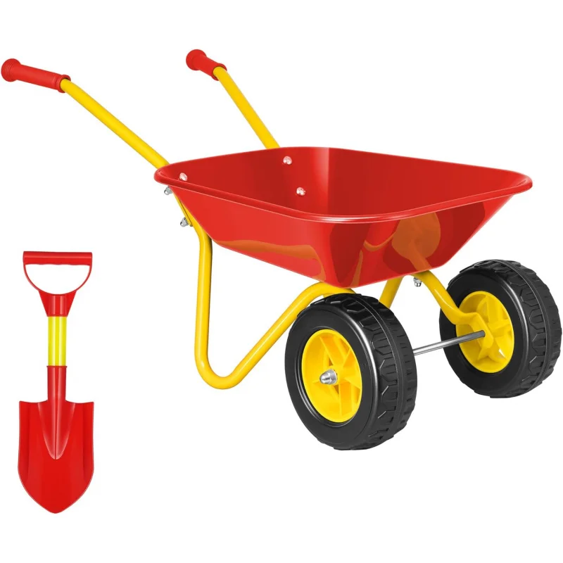 Kids Indoor Outdoor Cart - Carriola per bambini, carrello da giardino