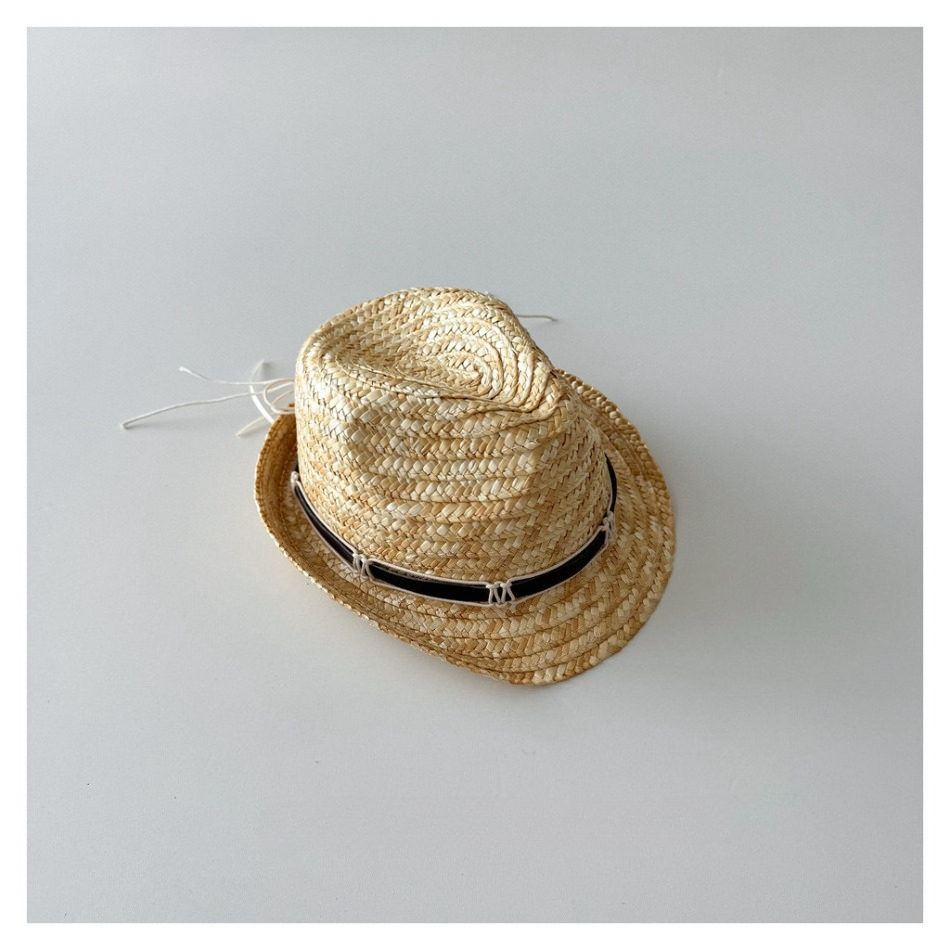 Kids Outdoor Hat - Cappello Fedora in Paglia Naturale per