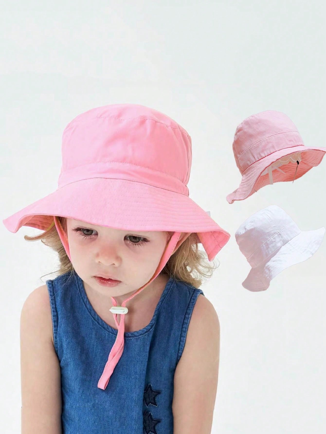 Kids Outdoor Hat - 1 cappello a secchiello rosa con