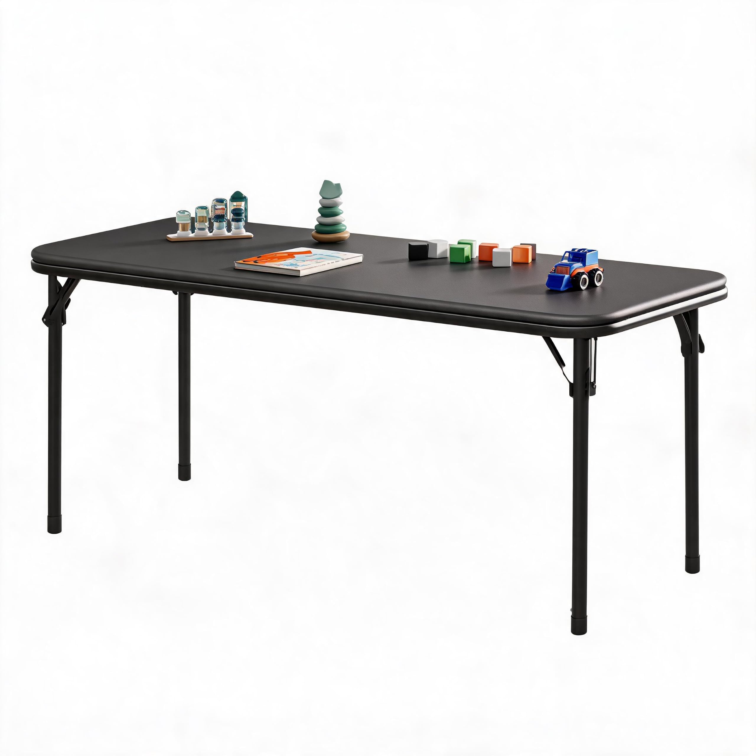 Kids Outdoor Activity Table - Tavolo Pieghevole Rettangolare da 47 Pollici,
