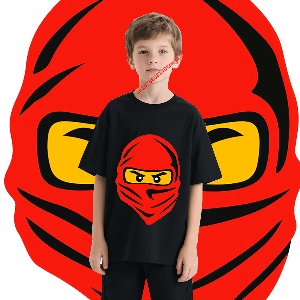 Kids Outdoor Ninja Warrior Course - T-shirt per bambini in costume anime