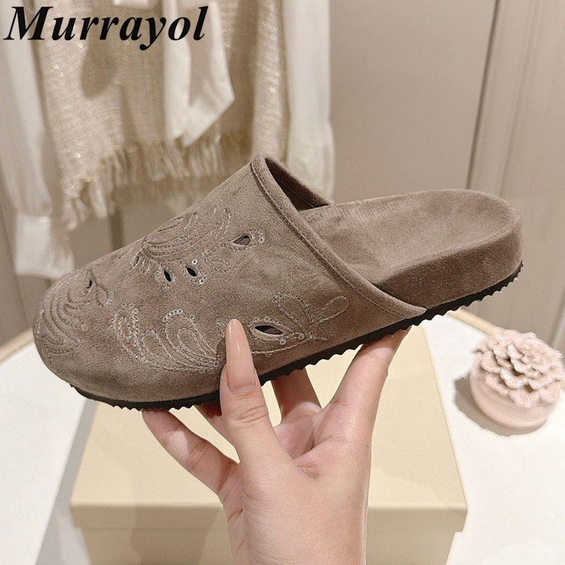 Kids Outdoor Outfit - Mules da donna in pelle scamosciata