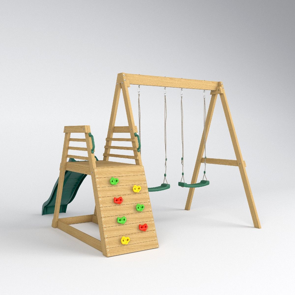 Kids Outdoor Swing - 2026 Parco Giochi Gonfiabile per Bambini