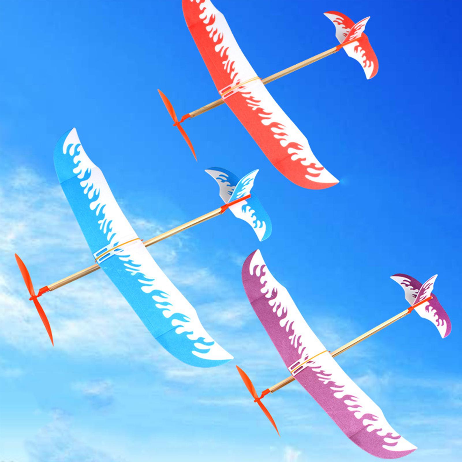 Kids Outdoor Activity Toys - Kit di Aeroplani a Elastico, Aerei