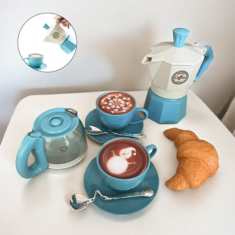 Kids Outdoor Kitchen Diy - 4/11PCS inviare Gioca Simulazione Caffè Set