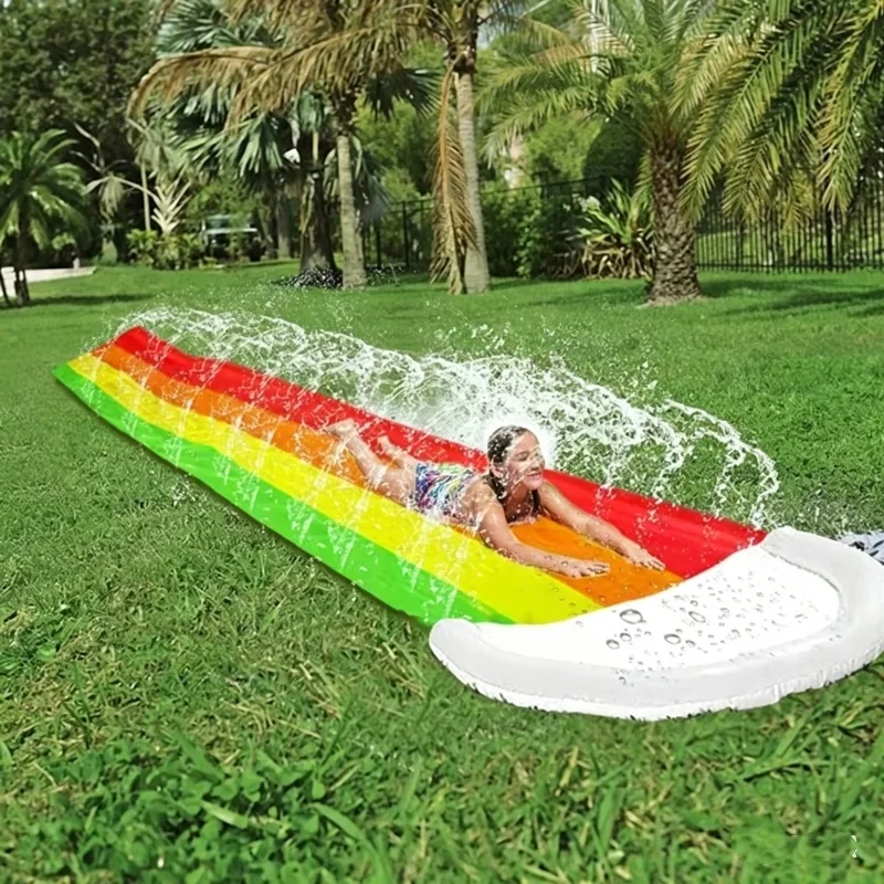Kids Outdoor Inflatable Water Slide - Giochi d'acqua gonfiabili estivi per esterni,