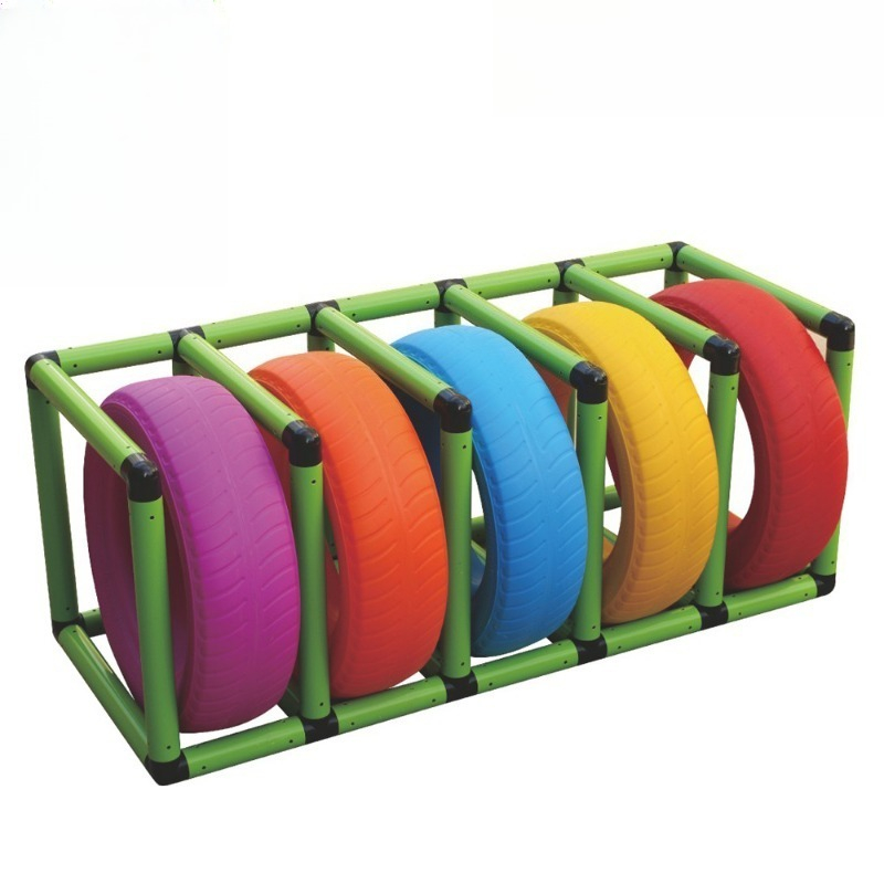 Kids Outdoor Obstacle Course Equipment - Percorso Ostacoli per Bambini con Pneumatici