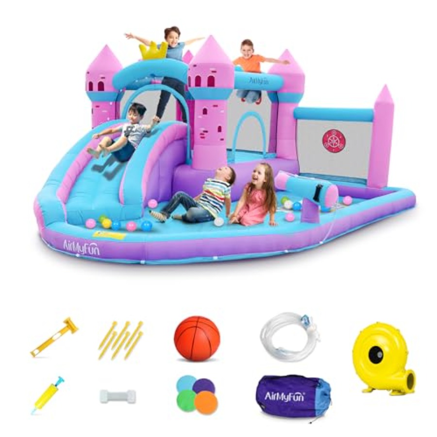 Kids Outdoor Inflatable Water Slide - Scivolo acquatico gonfiabile da giardino per