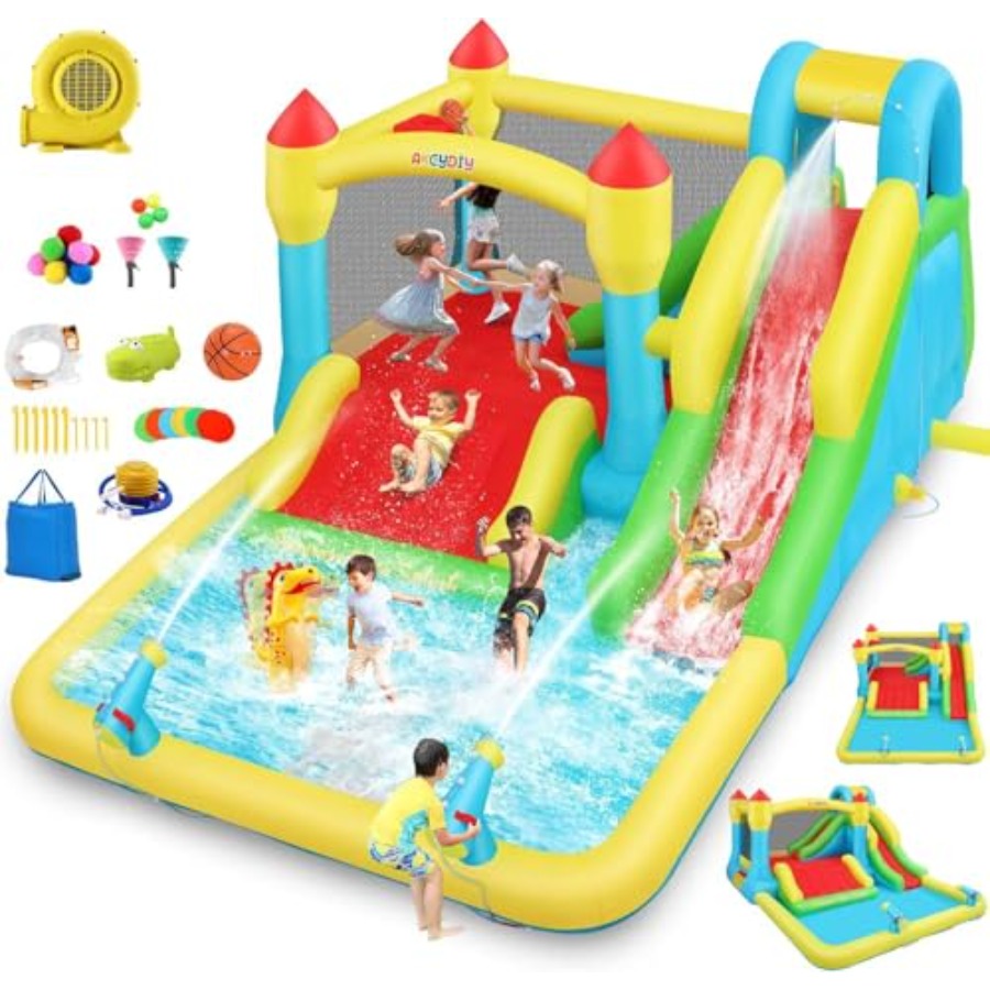 Castello gonfiabile acquatico  - Kids Outdoor Inflatable Water Slide recensione e prezzo