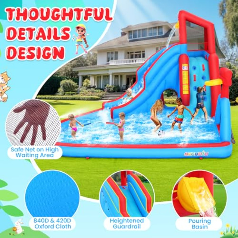 Scivolo acquatico gonfiabile d - Kids Outdoor Inflatable Water Slide recensione e prezzo