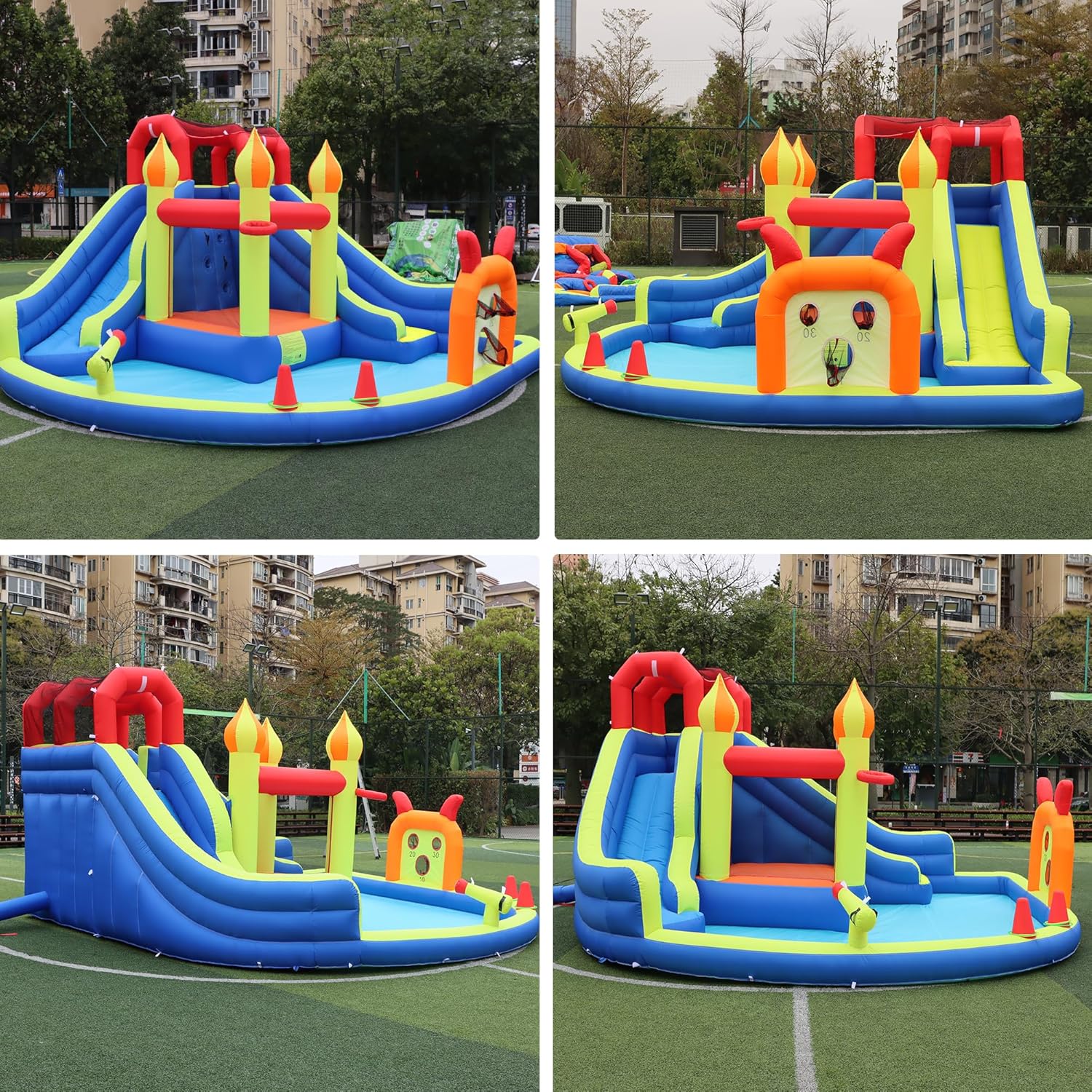 Castello Gonfiabile per Bambin - Kids Outdoor Inflatable Water Slide recensione e prezzo