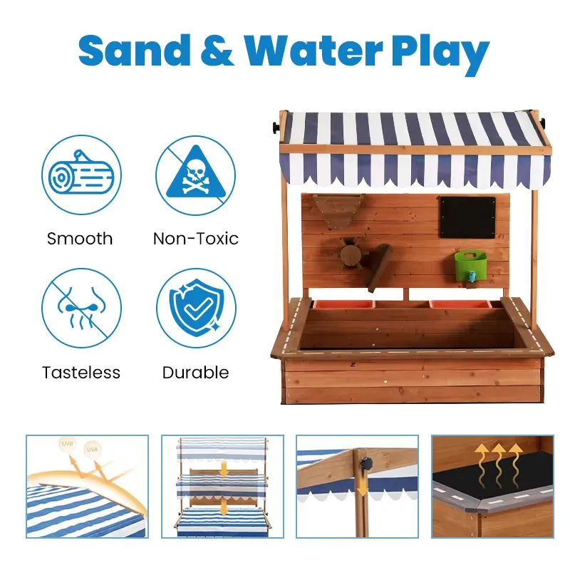 Tavolo da gioco acquatico per  - Kids Outdoor Activity Table recensione e prezzo