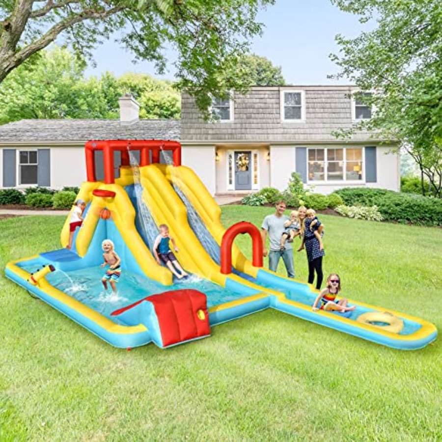 Scivolo acquatico gonfiabile d - Kids Outdoor Inflatable Water Slide recensione e prezzo