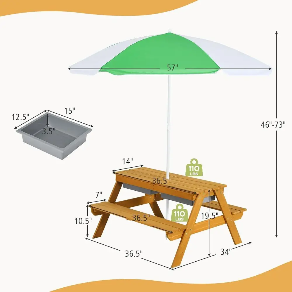 Tavolo da Picnic 3-in-1 Regola - Kids Outdoor Activity Table recensione e prezzo