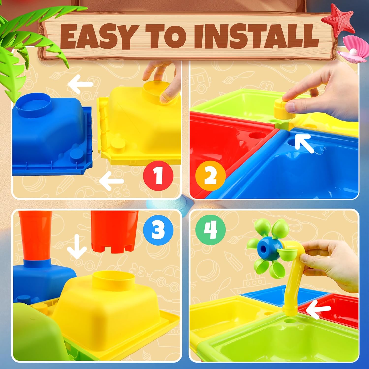 25 pezzi tavolo da acqua estiv - Kids Outdoor Activity Toys recensione e prezzo