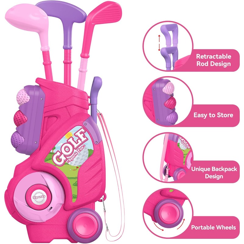 Set mazze da golf per bambini  - Kids Indoor Outdoor Cart recensione e prezzo