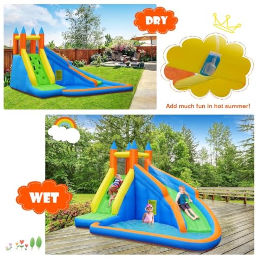 Scivolo d'acqua gonfiabile da  - Kids Outdoor Inflatable Water Slide recensione e prezzo