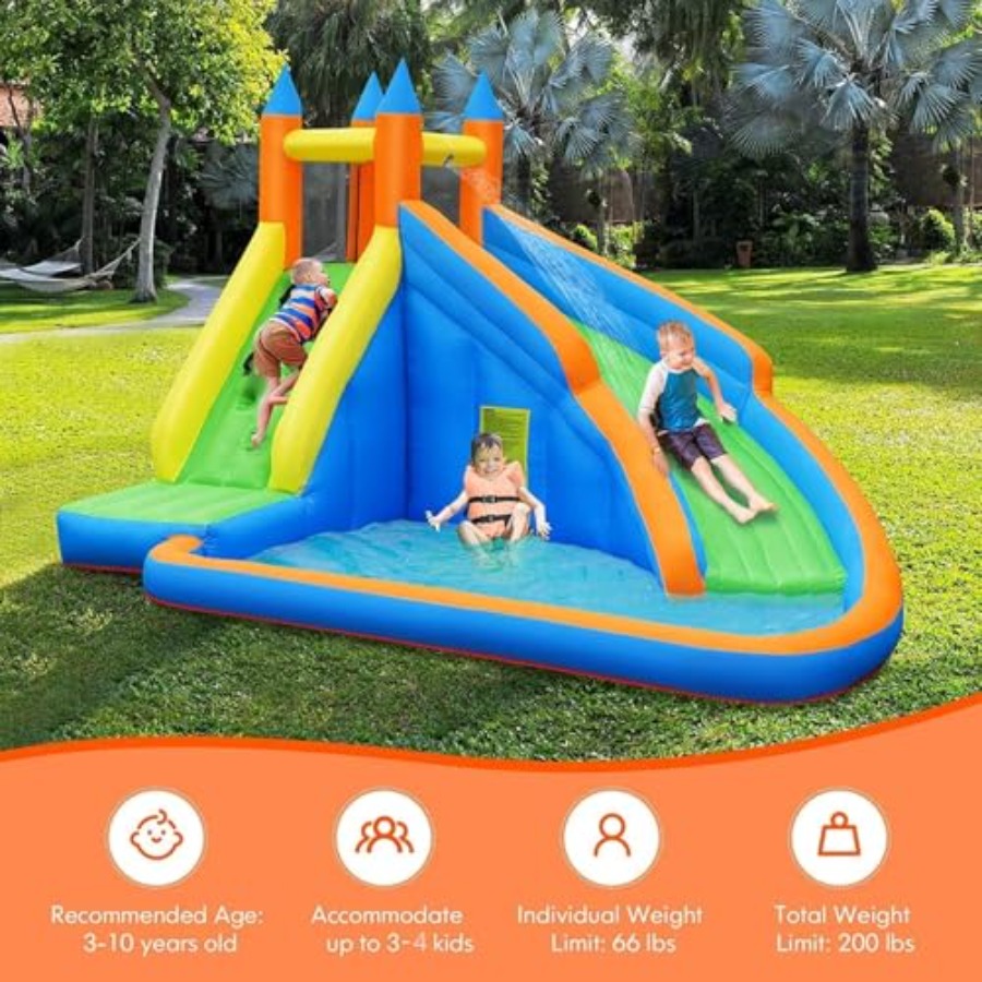 Scivolo d'acqua gonfiabile da  - Kids Outdoor Inflatable Water Slide recensione e prezzo