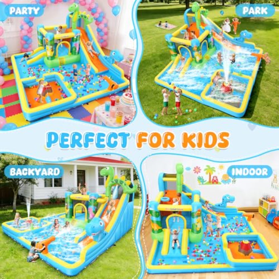 Scivolo acquatico gonfiabile d - Kids Outdoor Inflatable Water Slide recensione e prezzo