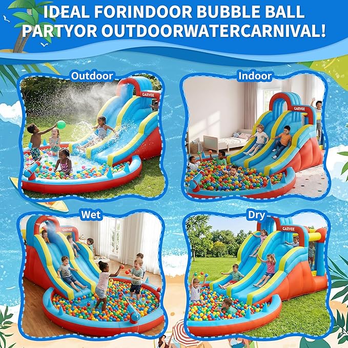 Parco acquatico gonfiabile 8-i - Kids Outdoor Inflatable Water Slide recensione e prezzo