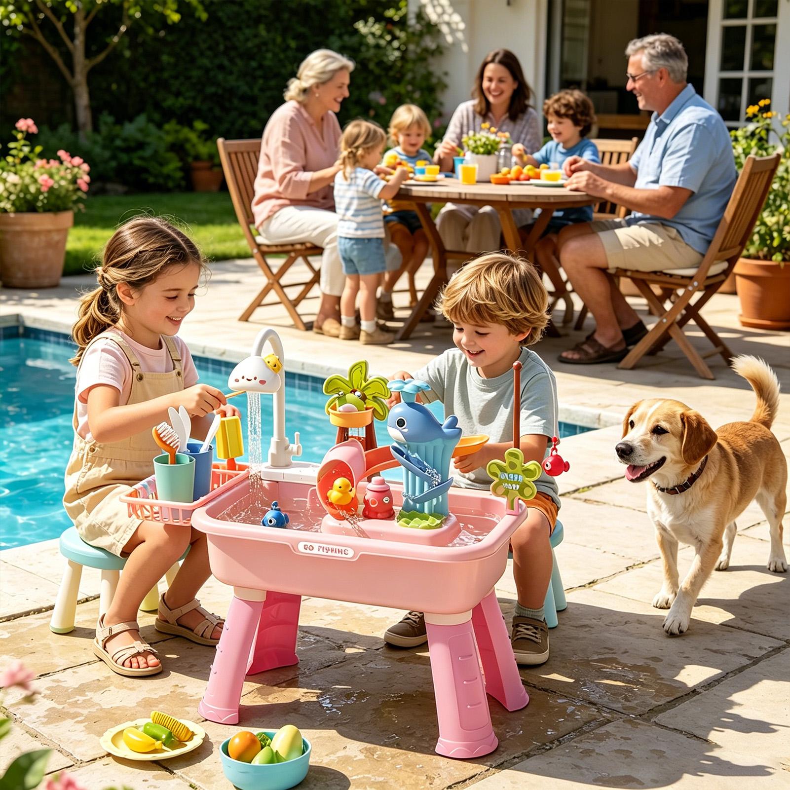 Tavolo d'Acqua per Bambini con - Kids Outdoor Activity Table recensione e prezzo