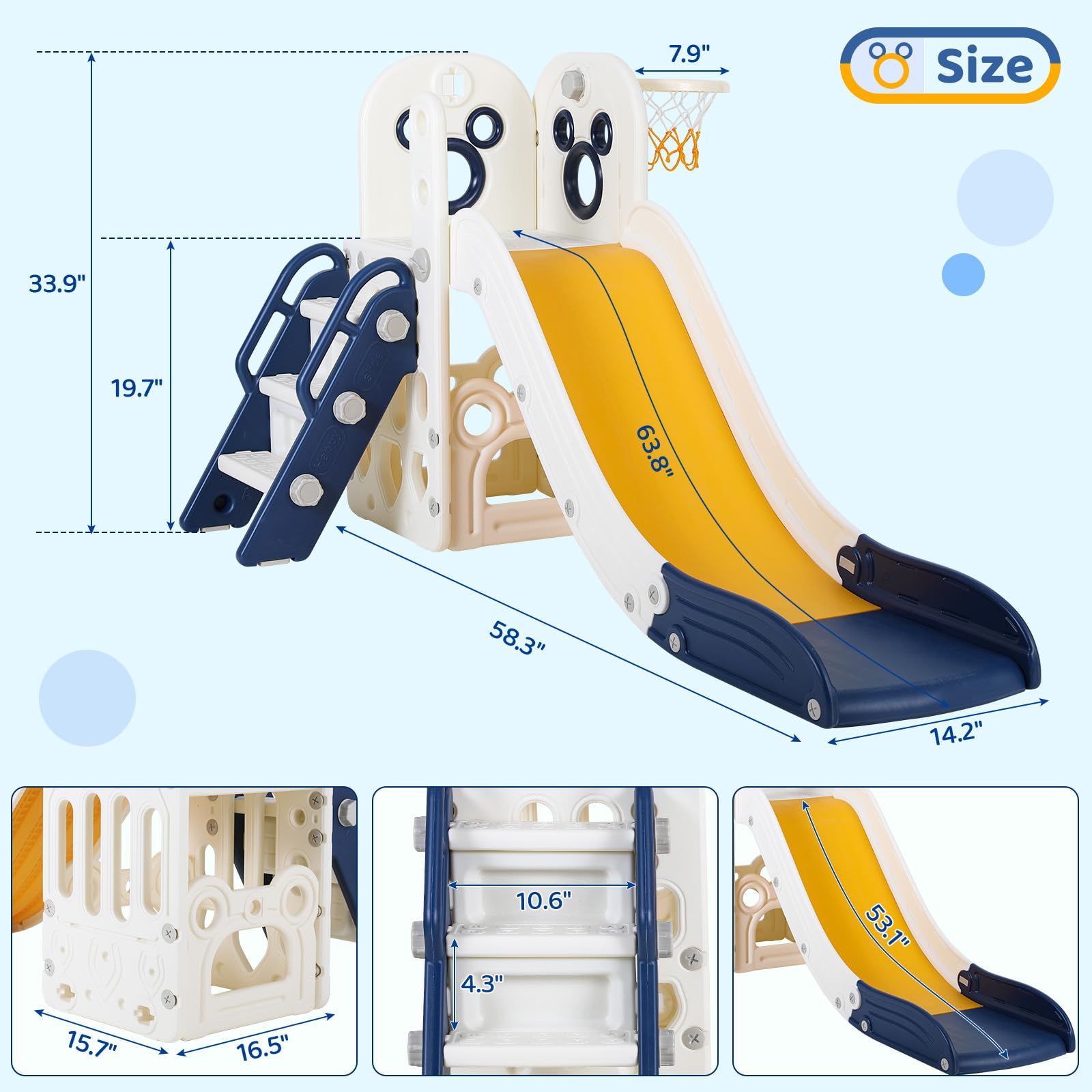 Set Giochi per Bambini 6 in 1, - Kids Outdoor Slide recensione e prezzo
