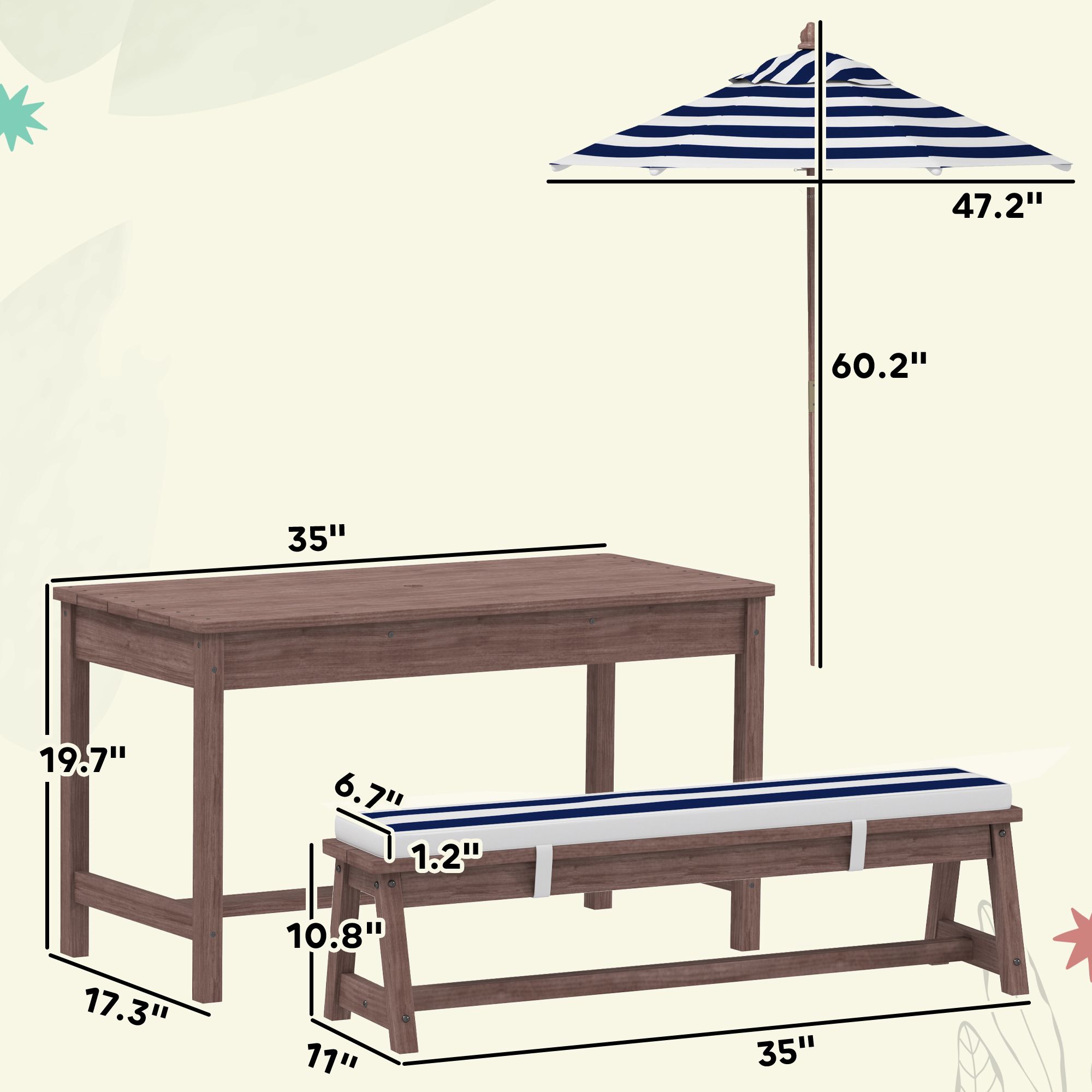 Set da Picnic per Bambini in L - Kids Outdoor Picnic Table recensione e prezzo