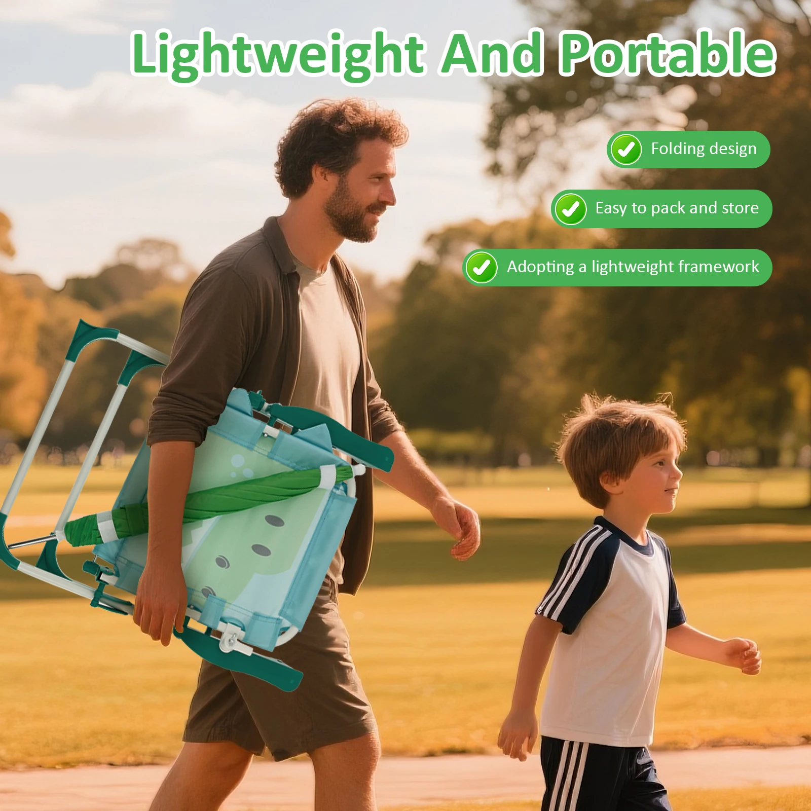 Sedia da spiaggia pieghevole p - Kids Outdoor Lounge Chair With Umbrella recensione e prezzo