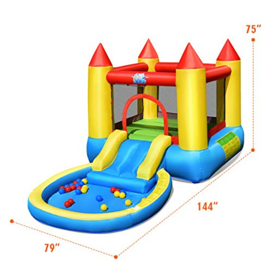 Castello gonfiabile da giardin - Kids Outdoor Inflatable Water Slide recensione e prezzo