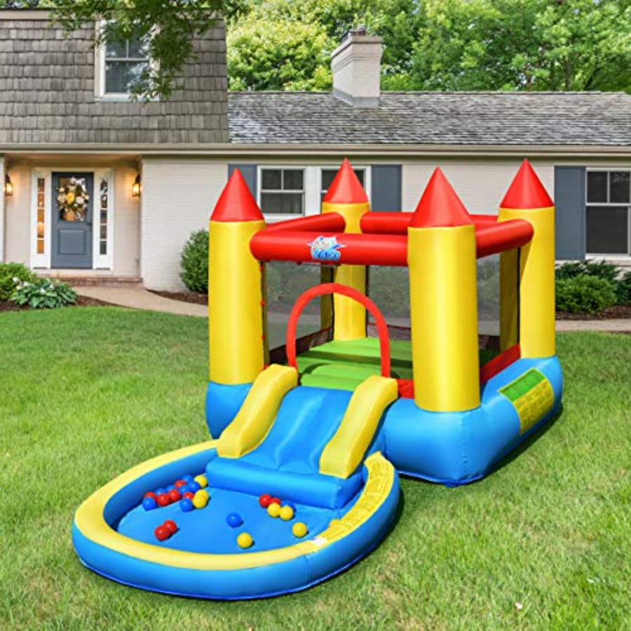Castello gonfiabile da giardin - Kids Outdoor Inflatable Water Slide recensione e prezzo