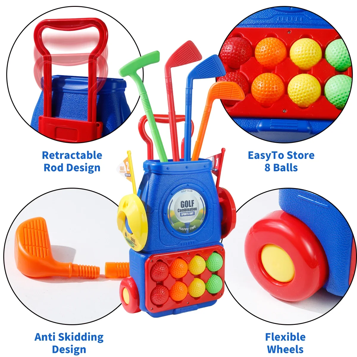 Set da Golf per Bambini MQUDUO - Kids Indoor Outdoor Cart recensione e prezzo