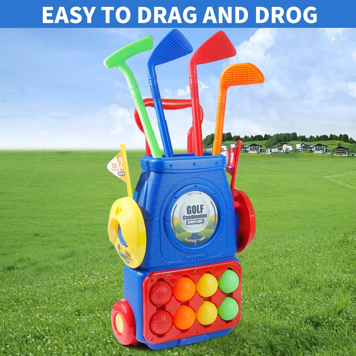 Set da Golf per Bambini MQUDUO - Kids Indoor Outdoor Cart recensione e prezzo