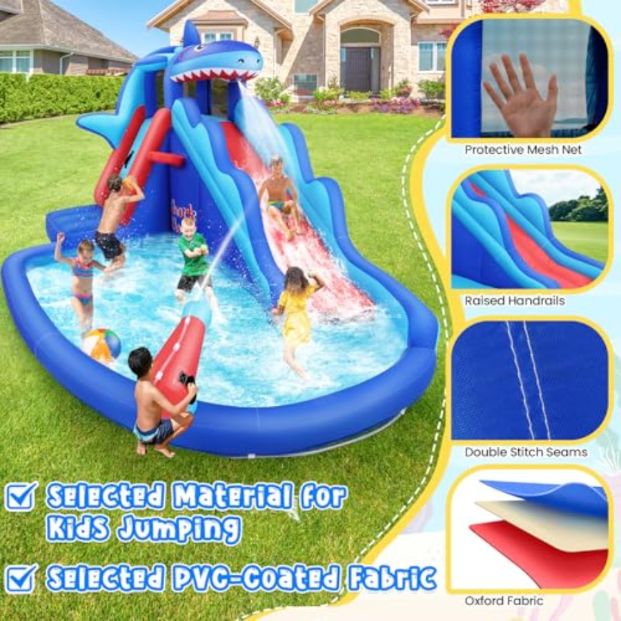 Scivolo acquatico gonfiabile d - Kids Outdoor Inflatable Water Slide recensione e prezzo