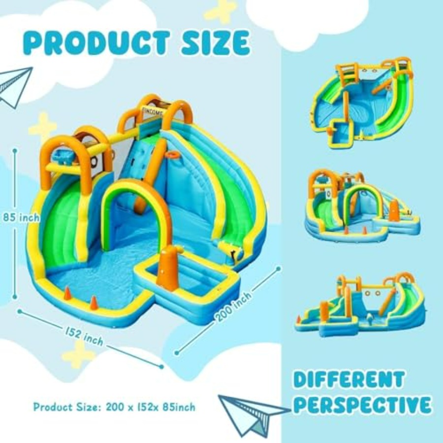 Scivolo d'acqua gonfiabile da  - Kids Outdoor Inflatable Water Slide recensione e prezzo