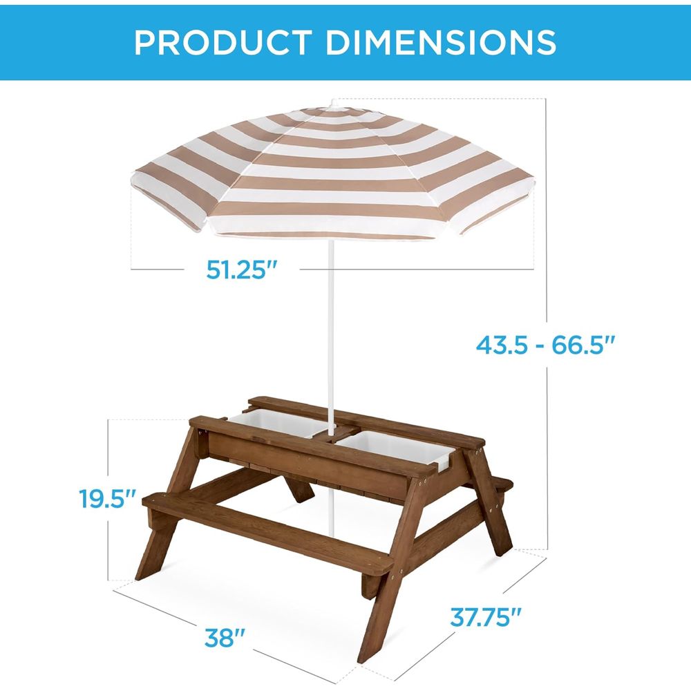 Tavolo da Picnic per Bambini c - Kids Outdoor Picnic Table recensione e prezzo
