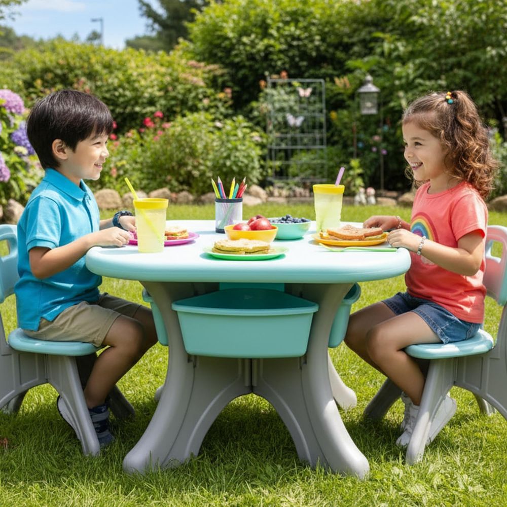 Tavolo e sedie per bambini, se - Kids Outdoor Activity Table recensione e prezzo