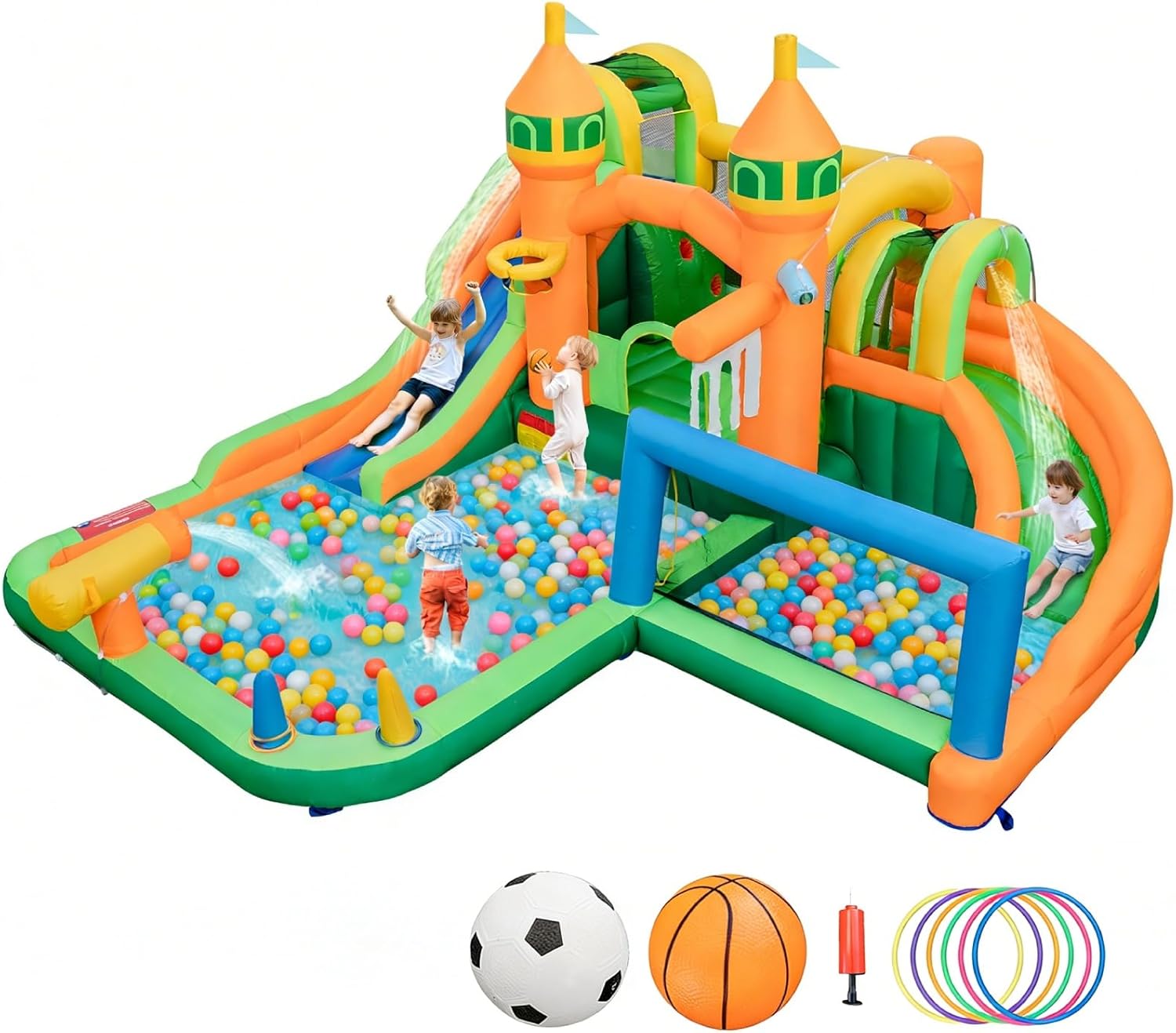 Parco Acquatico Gonfiabile 9-i - Kids Outdoor Slide recensione e prezzo