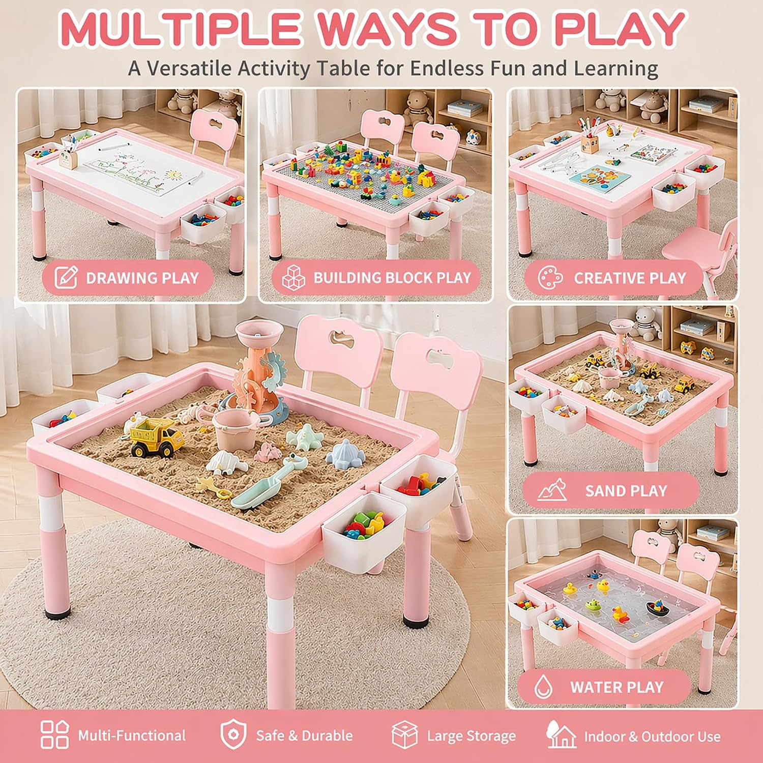 Tavolo da gioco per bambini co - Kids Outdoor Activity Table recensione e prezzo