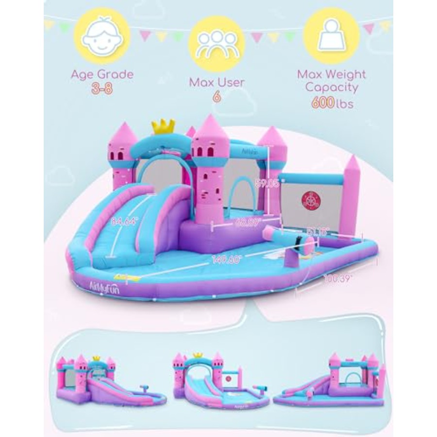 Scivolo acquatico gonfiabile d - Kids Outdoor Inflatable Water Slide recensione e prezzo